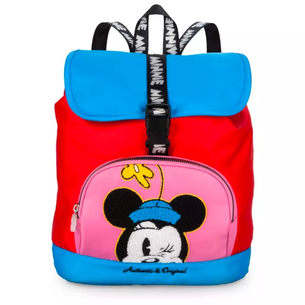 Disney - Kids Minnie Mouse Backpack blue/ red/ pink nylon bag Mickey & Co‎